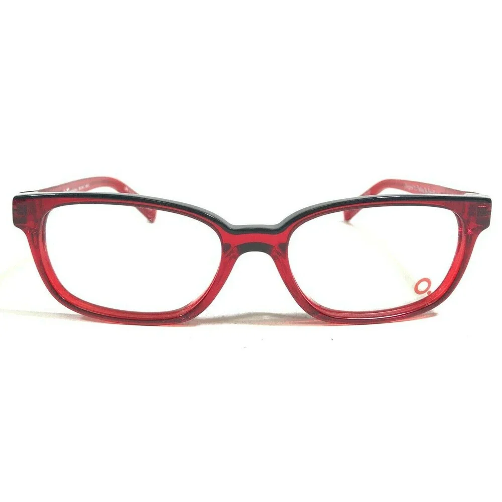 Etnia Barcelona Petite Eyeglasses Frames MELMAC BKRD Black Clear Red 48-15-125